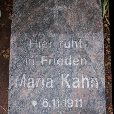 KAHN Maria 1911-2006