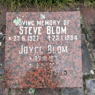 BLOM Steve 1927-1994 &amp; Joyce 1919-2011