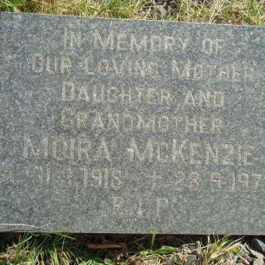 McKENZIE Moira 1918-1970