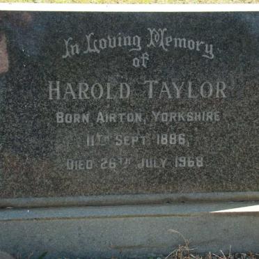 TAYLOR Harold 1886-1968