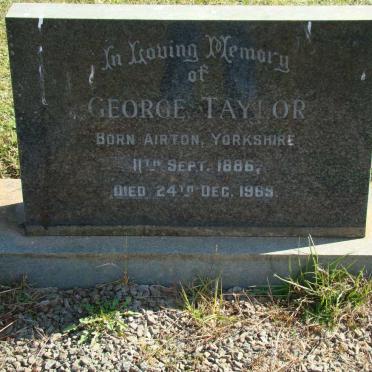 TAYLOR George 1886-1969