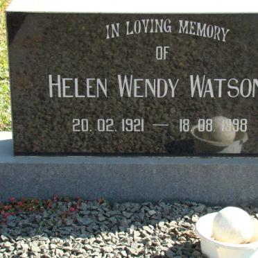 WATSON Helen Wendy 1921-1998