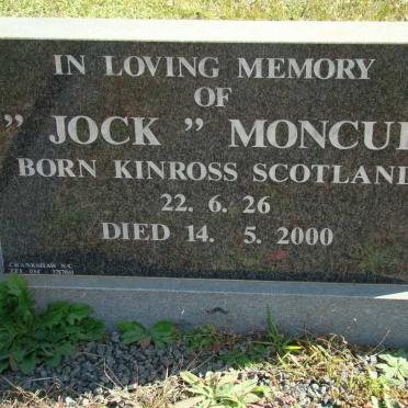 MONCUR Jock 1926-2000