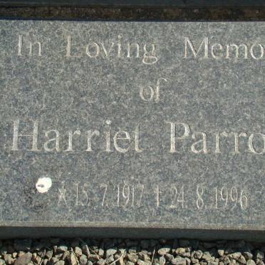 PARROTT Harriet 1917-1996