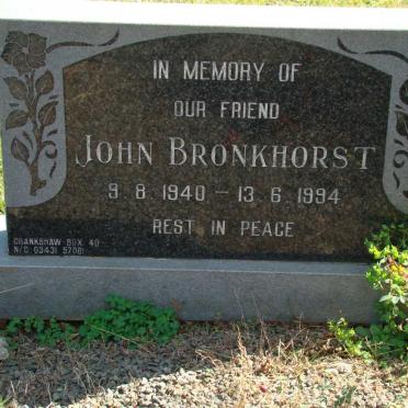 BRONKHORST John 1940-1994