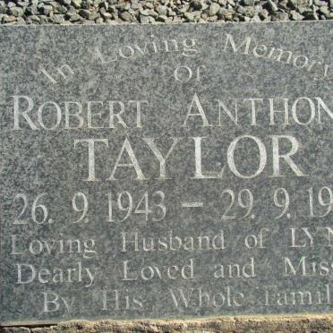 TAYLOR Robert Anthony 1943-1997