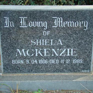 McKENZIE Shiela 1906-1989