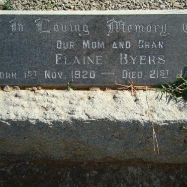 BYERS Elaine 1920- ?2