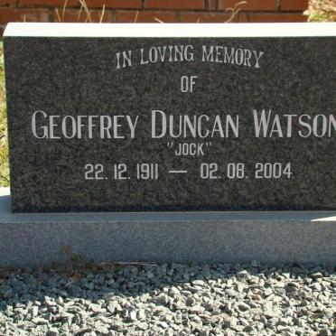 WATSON Geoffrey Duncan 1911-2004