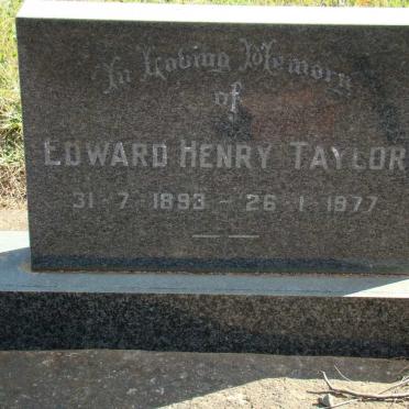 TAYLOR Edward Henry 1893-1977