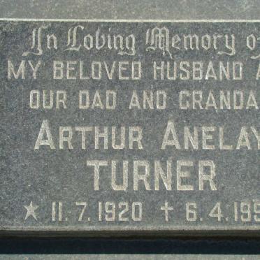 TURNER Arthur Anelay 1920-1990