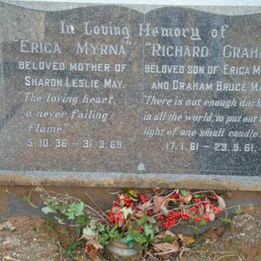 MAY Erica Myrna 1936-1969 : : MAY Richard Graham 1961-1961