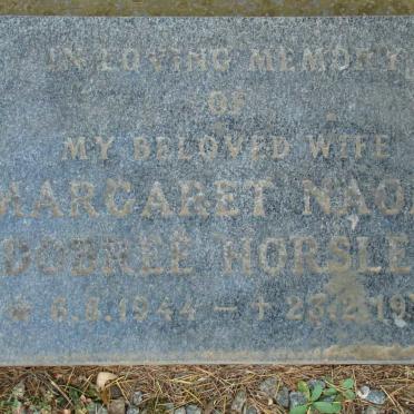 HORSLEY Margaret Naomi Dobree 1944-1973