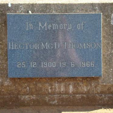 THOMSON Hector McD 1900-1966