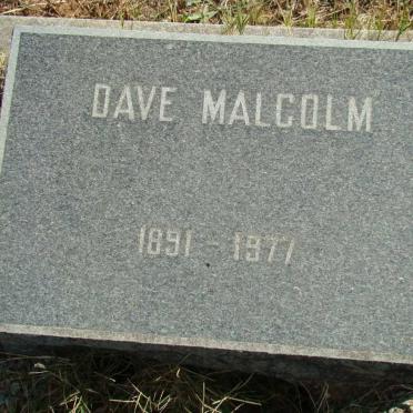 MALCOLM Dave 1891-1977