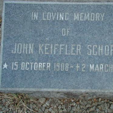 SCHORN John Keiffler 1908-1978