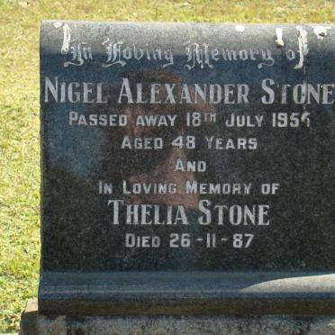 STONE Nigel Alexander -1954 &amp; Thelia -1987