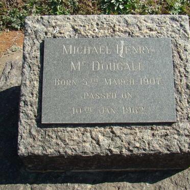McDOUGALL Michael Henry 1907-1962