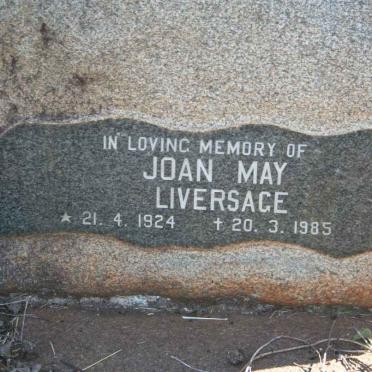 LIVERSAGE Joan May 1924-1985