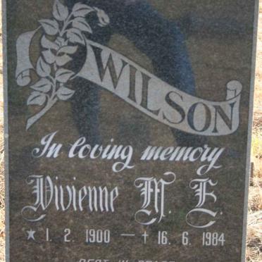 WILSON Divienne F.E. 1900-1984