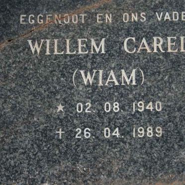 CILLIERS Willem Carel 1940-1989