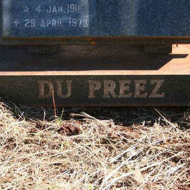 PREEZ Alwyn Petrus, du 1911-1973
