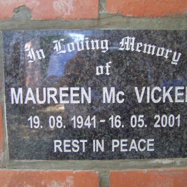 McVICKER Maureen 1941-2001