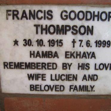 THOMPSON Francis Goodhope 1915-1999