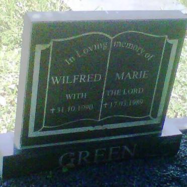 GREEN Wilfred  -1990 &amp; Marie -1998