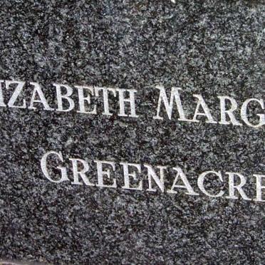 GREENACRE Elizabeth Margaret