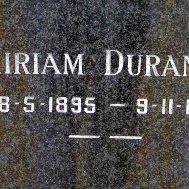 DURANTY Miriam 1895-1974