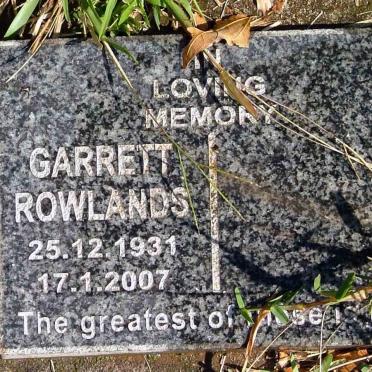 ROWLANDS Garrett 1931-2007