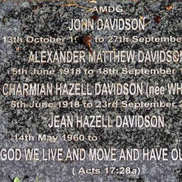 DAVIDSON :: DAVIDSON :: WHITING :: DAVIDSON