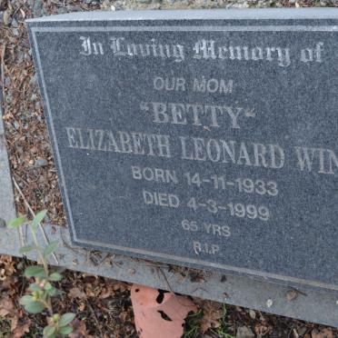 WINN Elizabeth Leonard 1933-1999