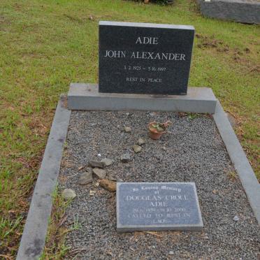 ADIE John Alexander 1925-1997 :: ADIE Douglas Croll 1959-2000