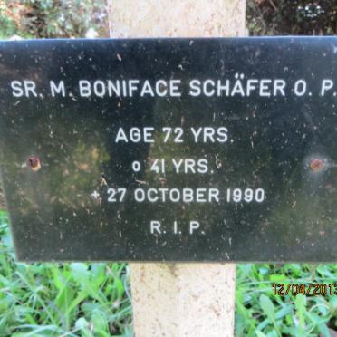 SCHAFER Boniface -1990