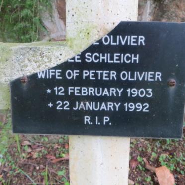 OLIVIER ? nee SCHLEICH 1903-1992