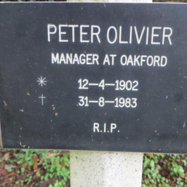 OLIVIER Peter 1902-1983