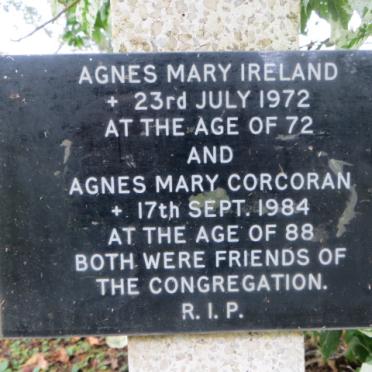 CORCORAN Agnes Mary -1984 :: IRELAND Agnes Mary -1972