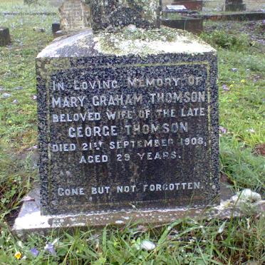 THOMSON Mary Graham -1908