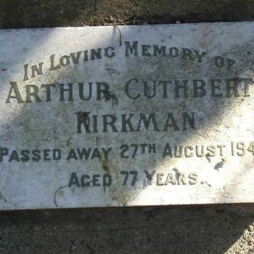 KIRKMAN Arthur Cuthbert  -1944