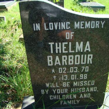 BARBOUR Thelma 1970-1998