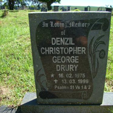 DRURY Denzil Christopher George 1975-1999