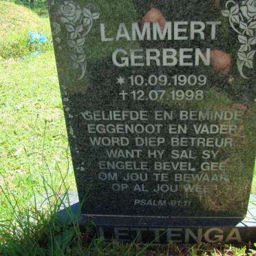 LETTENGA Lammert Gerben 1909-1998