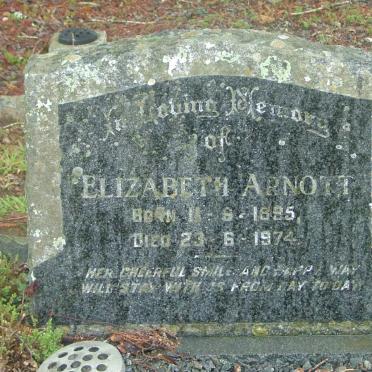 ARNOTT Elizabeth 1895-1974