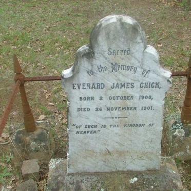 CHICK Everard James 1900-1901
