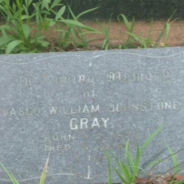 GRAY Vasco William Johnstone 1927-1965