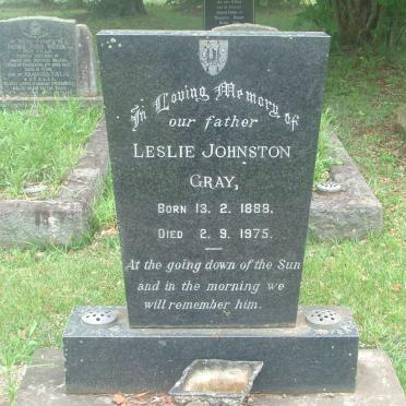 GRAY Leslie Johnston 1888-1975
