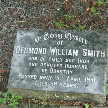 SMITH Desmond William   -1981