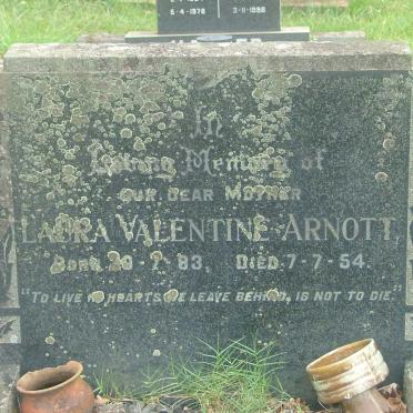 ARNOTT Laura Valentine 1883-1954